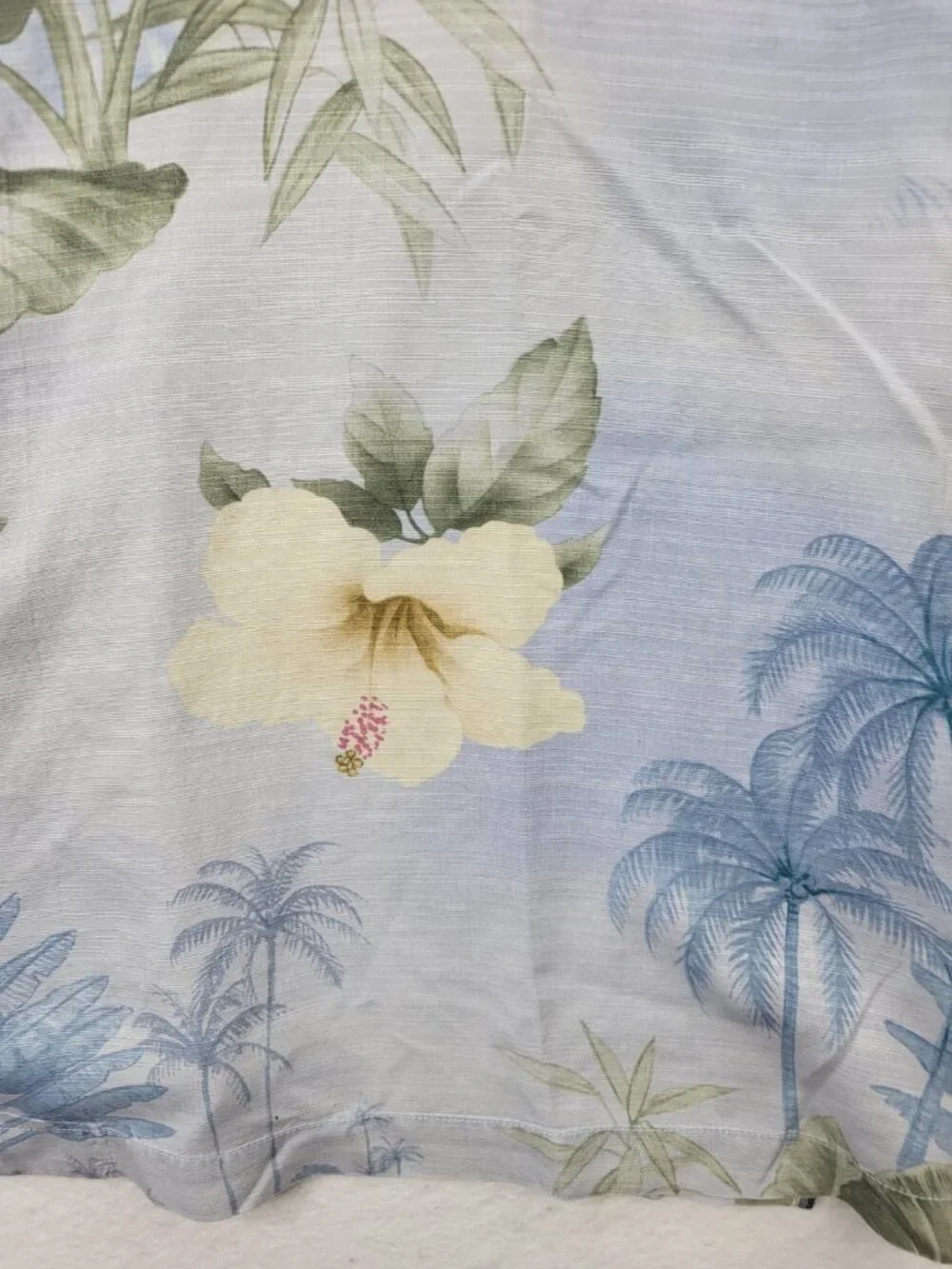 Tommy Bahama Silk Hawaiian flower palm Shirt Tropical Resort SZ 3XB 3X Big Camp